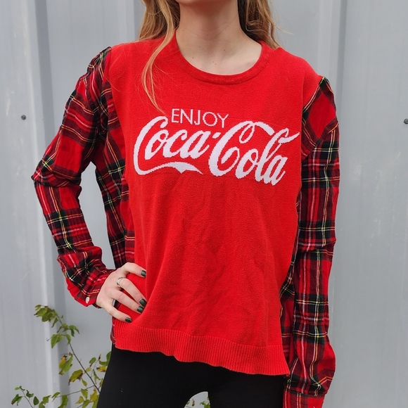 Coca cola Flannel Rework - Picture 2 of 3